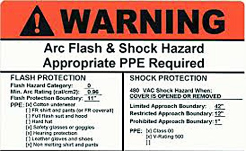 Arc Flash Label 2