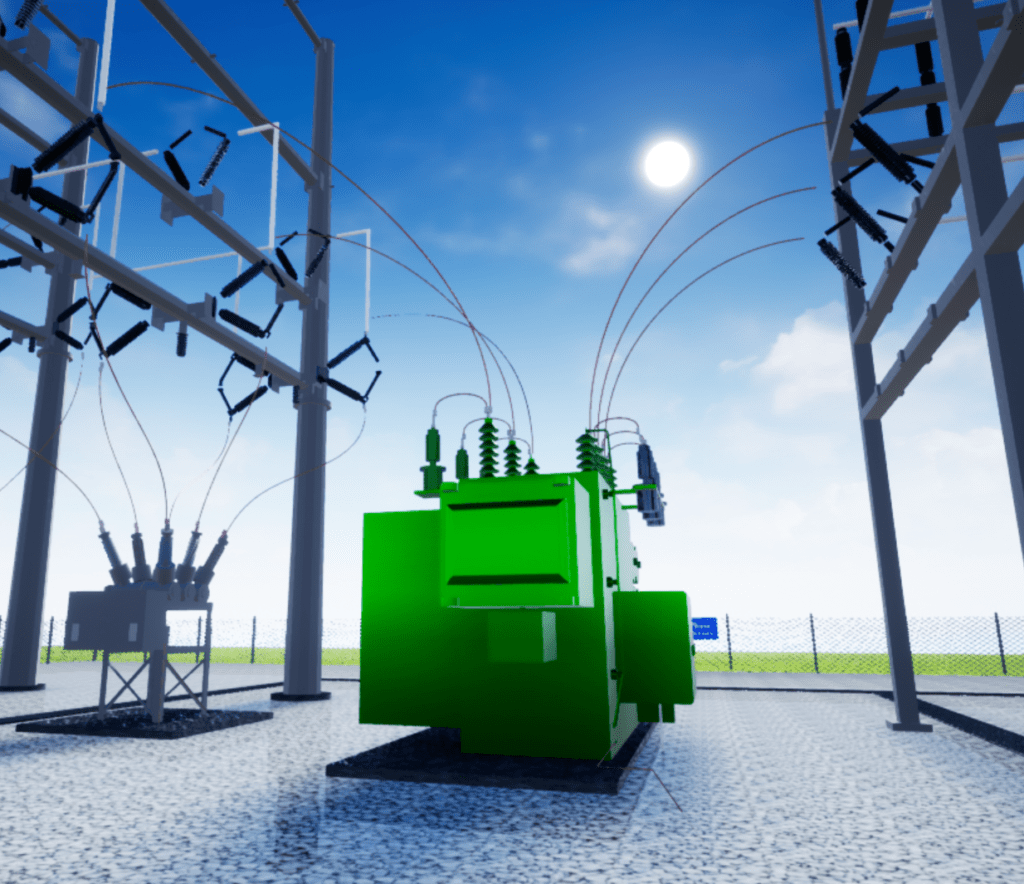Substation 3D Yard View
