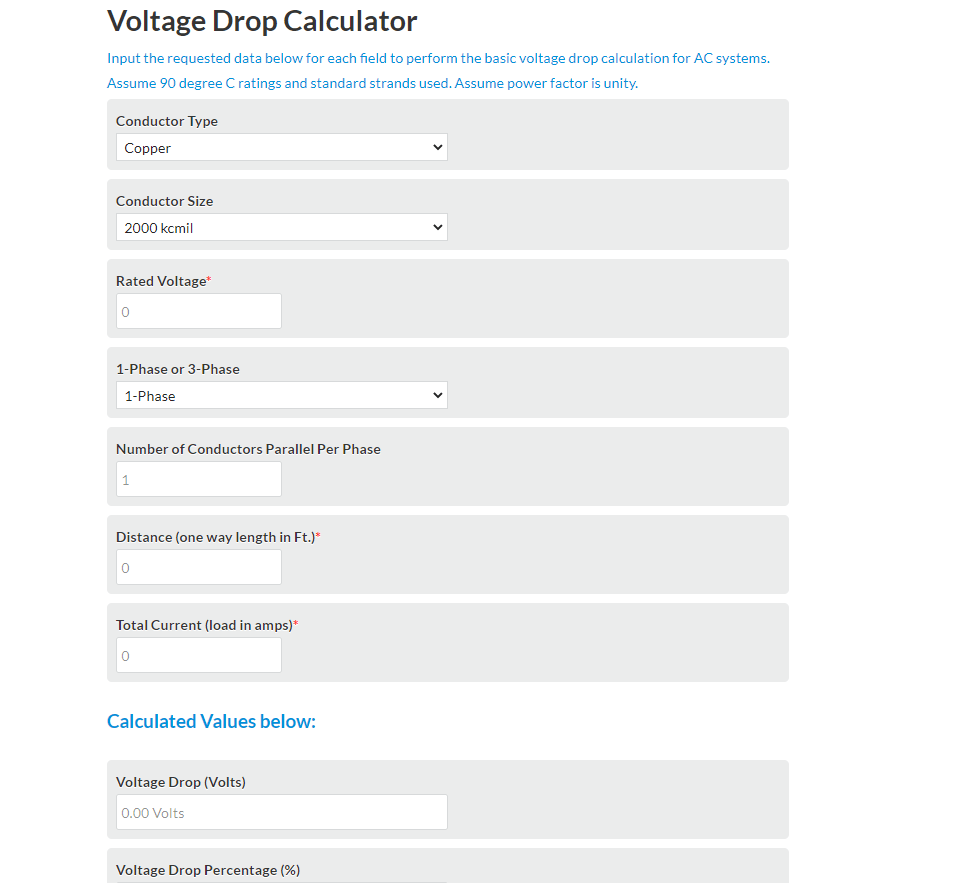 Voltage-Drop-Calculator