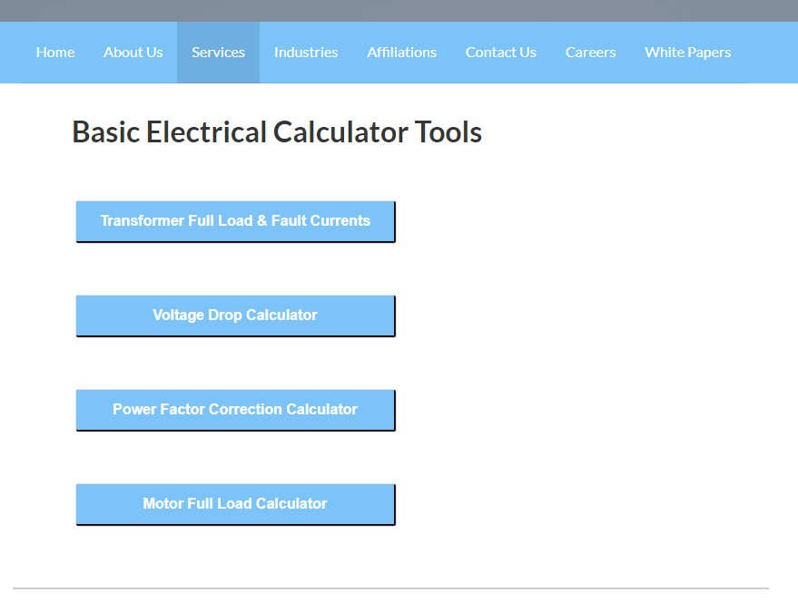 New-Electrical-Calculator-Tool